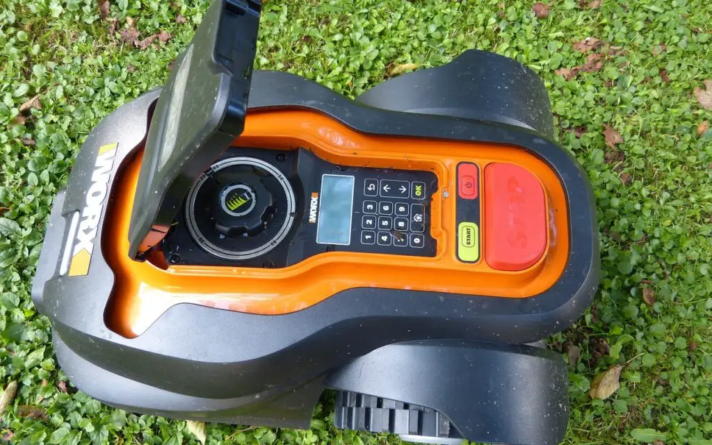 Most robotic lawn mowers will have an anti-theft pin system in place