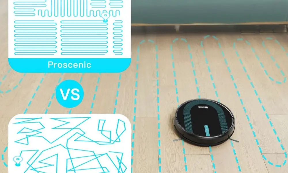 The cleaning routes of the Proscenic 850T vs other robotic vacuums