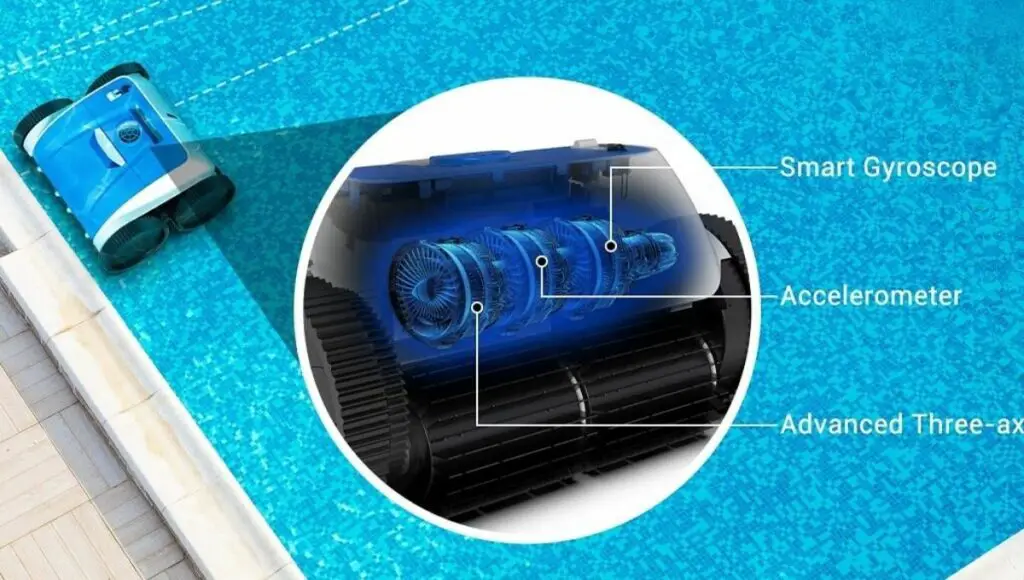 Paxcess cordless robotic pool cleaner cleans the swimming pool wall and floor for max-90 minite
