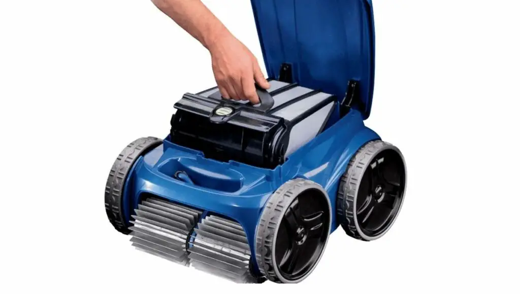 When polaris 9650iq robotic pool cleaner finish her work done, then clean the filter