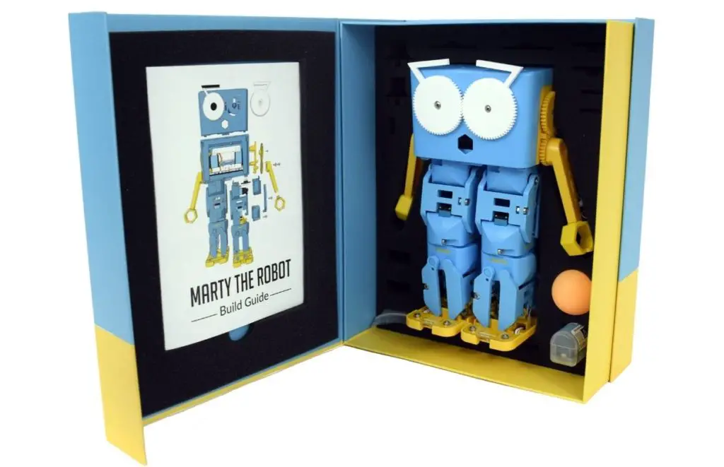 Marty the Robot V2 in the box