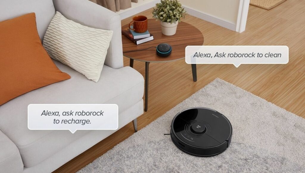 Roborock s7 comes with a voice command support facility that means you can control your robot from anywhere.