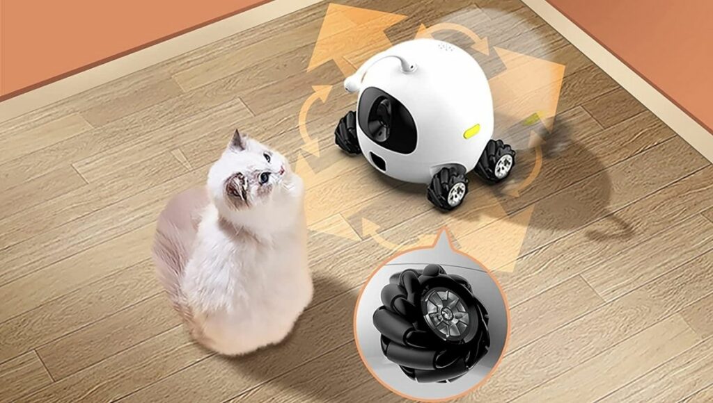 Obexx smart pet camera robot has 360 degrees rotate capability