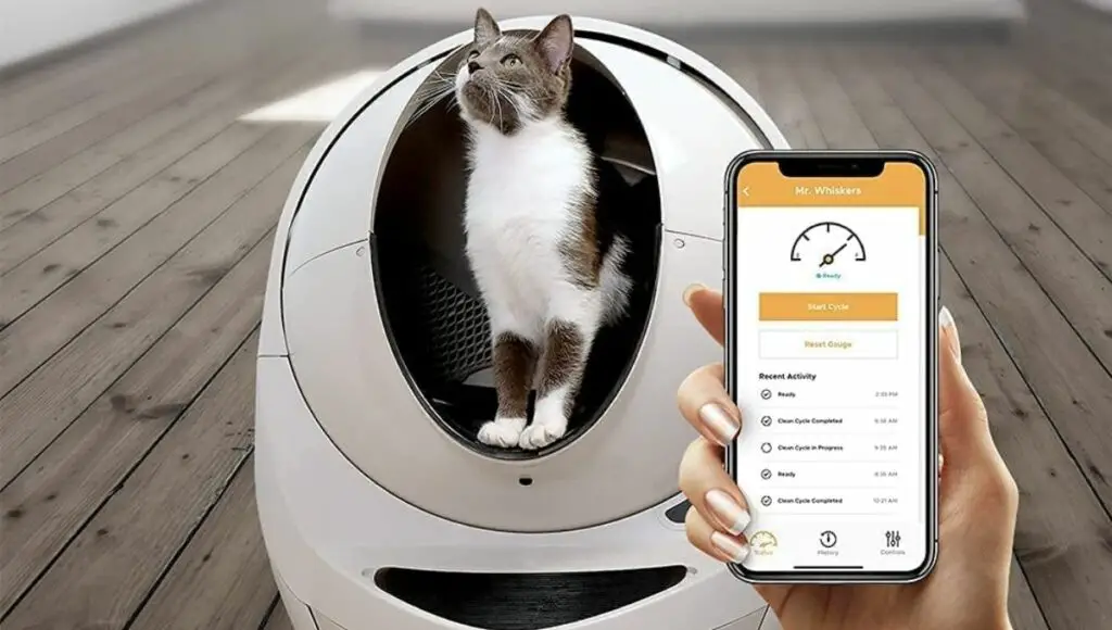 You can easily control your Cat Genie A.I. self cleaning littler box with a smartphone