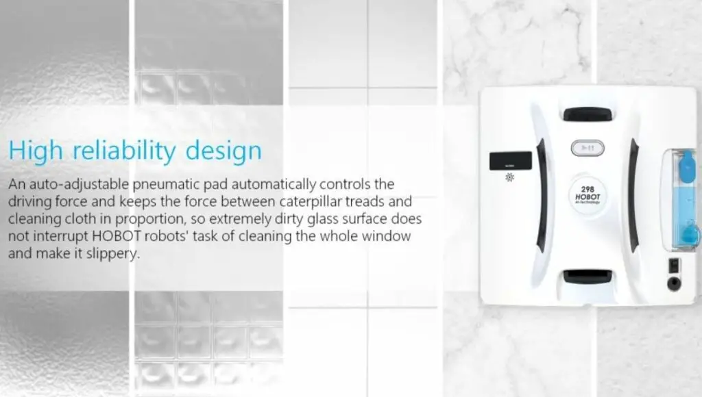 Hobot-298 automatic window cleaner designed for any thickness glass