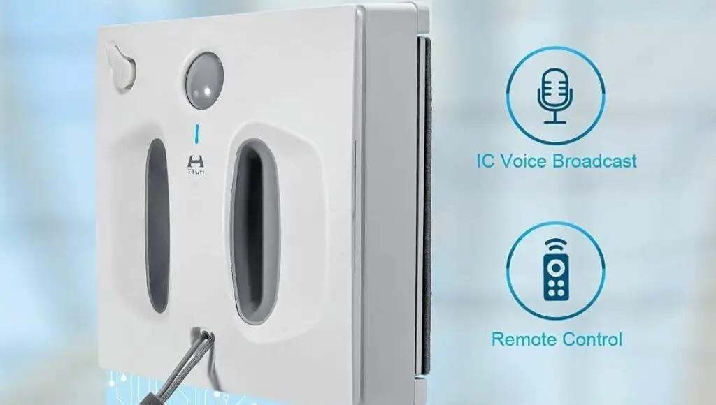 Xiaomi hutt w66 window cleaner easily controlled with ic voice broadcast and remote