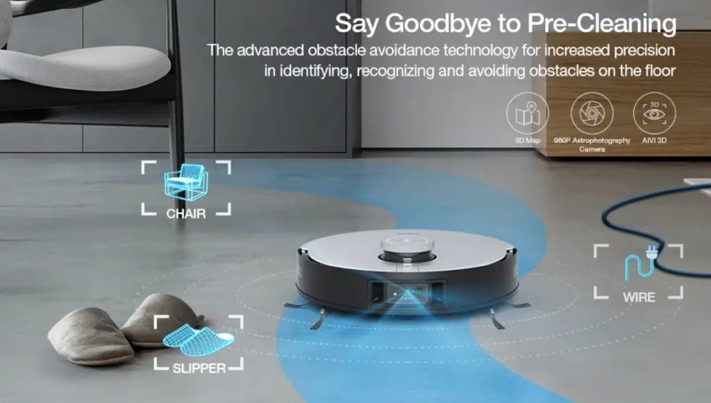 Ecovacs deebot x1 turbo robot vacuum timely identify and detect every single object