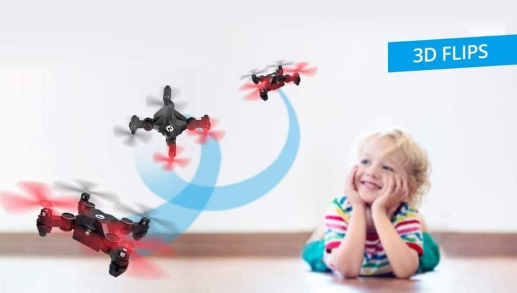 Holy stone hs190 drone can 3d flips and 360° rotate circle and fly at high speeds