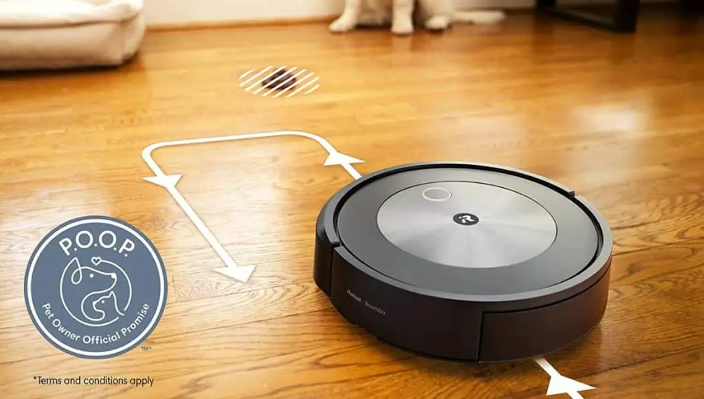 iRobot Roomba j7+ robot vacuum can Identifies and avoids obstacles like pet waste & cords