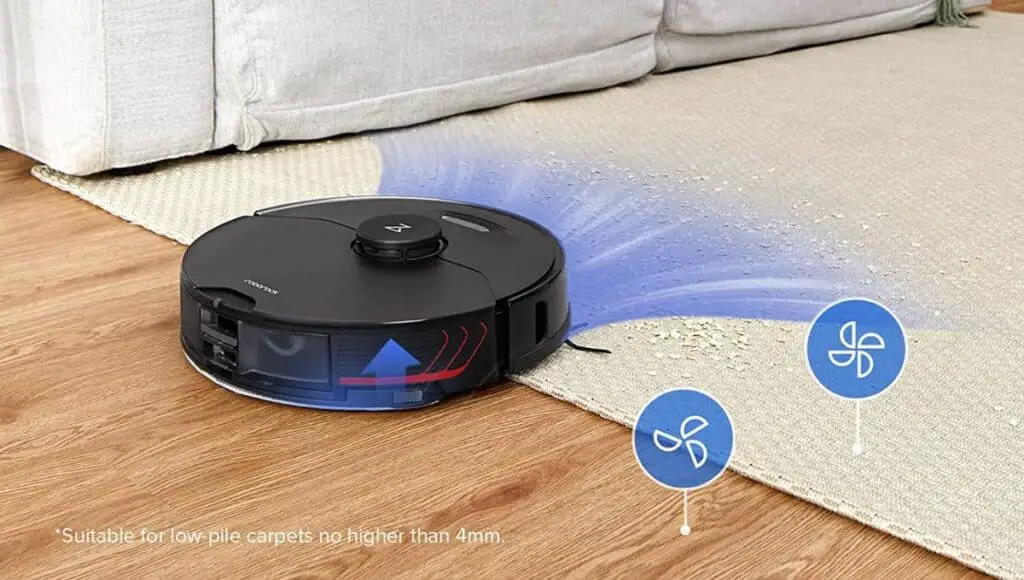 Roborock S7MaxV Ultra Robot Vacuum cleaner can generate a maximum of 5100 Pa suction power