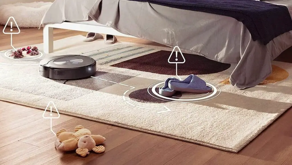 Roomba J7 Plus Combo can recognize and avoid obstacles like, clothes, shoes, towels, and even pet waste