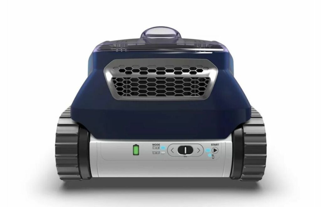 A look at the back of the Polaris FREEDOM Cordless Robotic Pool Cleaner